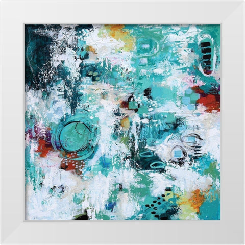 Walk Along the Path White Modern Wood Framed Art Print by Allemand, Sue