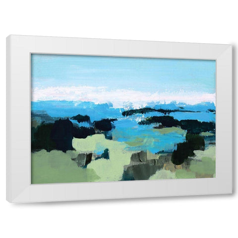 Wanderlust White Modern Wood Framed Art Print by Allemand, Sue