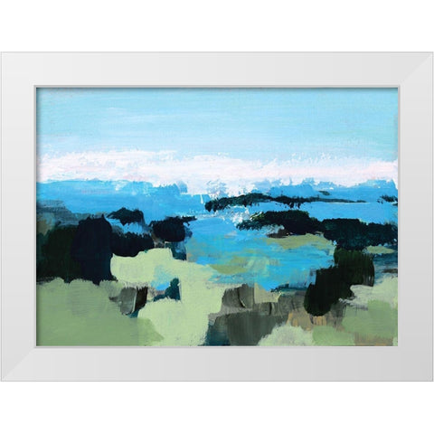 Wanderlust White Modern Wood Framed Art Print by Allemand, Sue