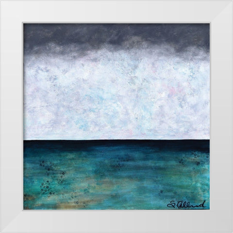 Winter Over Water White Modern Wood Framed Art Print by Allemand, Sue