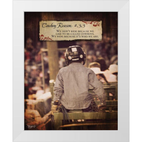 Reason No. 33 White Modern Wood Framed Art Print by Eva, Shawnda