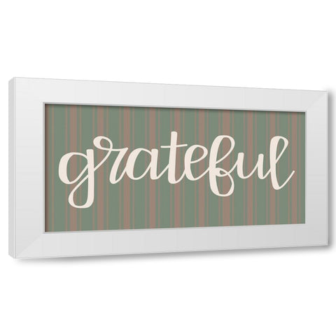 Grateful White Modern Wood Framed Art Print by Dicks, Stephanie