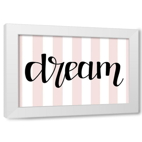 Dream   White Modern Wood Framed Art Print by Dicks, Stephanie