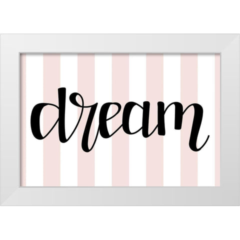 Dream   White Modern Wood Framed Art Print by Dicks, Stephanie