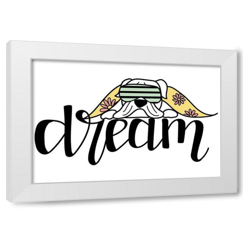Dream  White Modern Wood Framed Art Print by Dicks, Stephanie