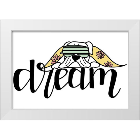 Dream  White Modern Wood Framed Art Print by Dicks, Stephanie