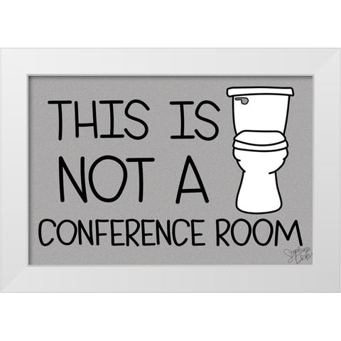 Conference Room White Modern Wood Framed Art Print by Dicks, Stephanie