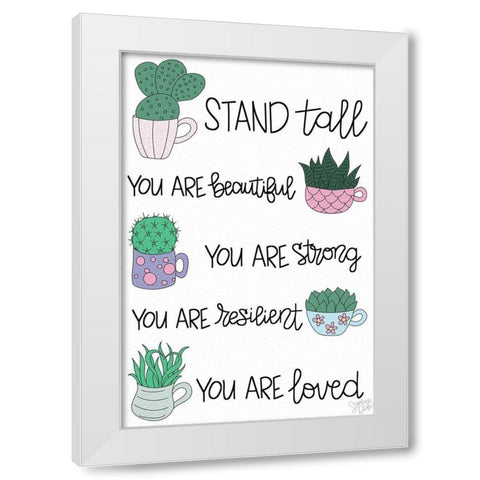 Plant Inspiration White Modern Wood Framed Art Print by Dicks, Stephanie