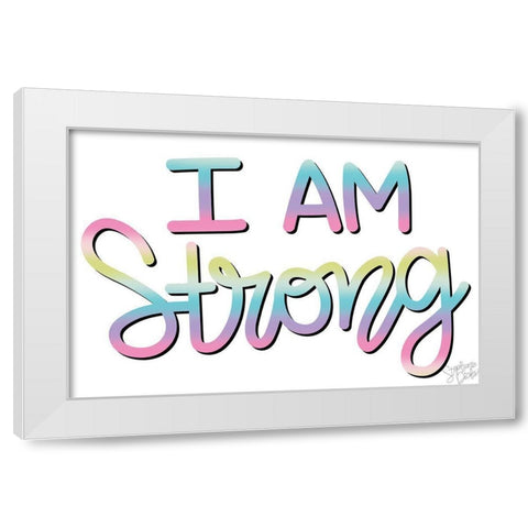 Strong White Modern Wood Framed Art Print by Dicks, Stephanie