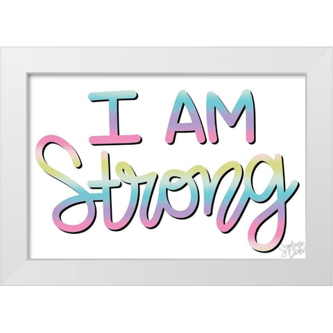 Strong White Modern Wood Framed Art Print by Dicks, Stephanie