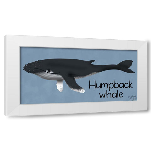 Humpback White Modern Wood Framed Art Print by Dicks, Stephanie
