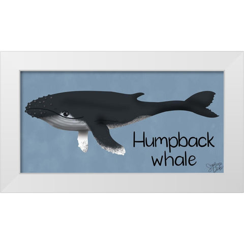 Humpback White Modern Wood Framed Art Print by Dicks, Stephanie
