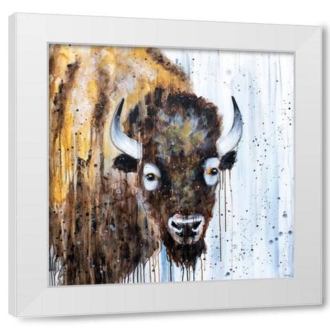 Wanderer White Modern Wood Framed Art Print by Seeley, Jenn