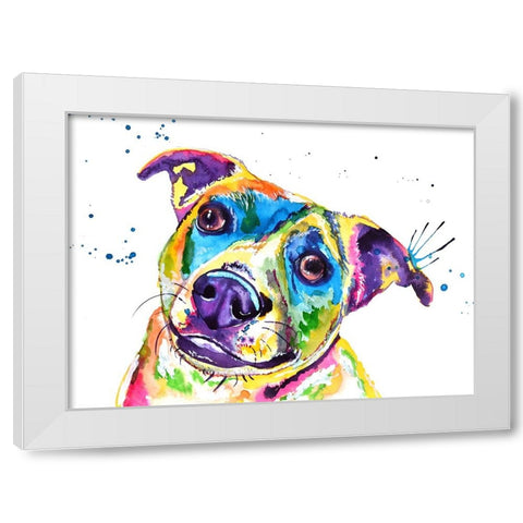 Australian Cattle Dog White Modern Wood Framed Art Print by Seeley, Jenn