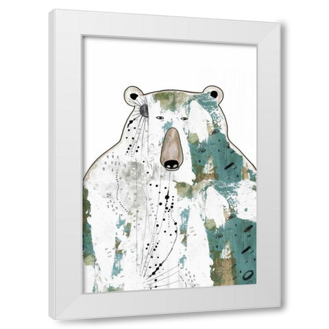Brown Bear White Modern Wood Framed Art Print by Ogren, Sarah