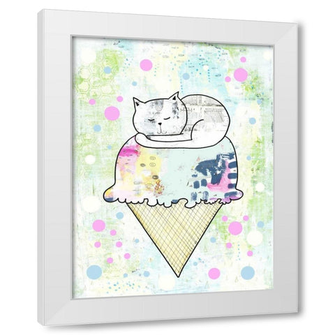 Sprinkles on Top White Modern Wood Framed Art Print by Ogren, Sarah