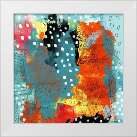 Geometric Abstract I White Modern Wood Framed Art Print by Ogren, Sarah