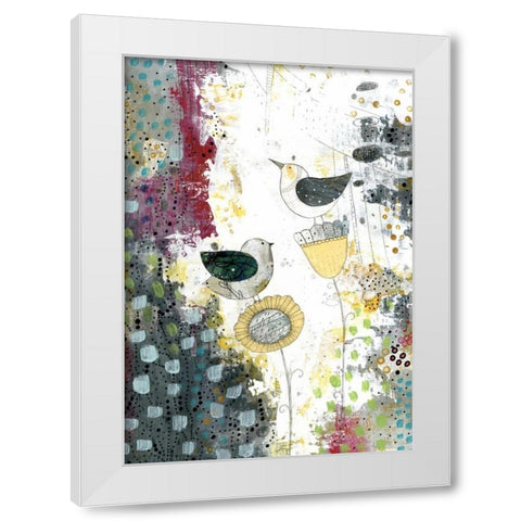 Hanging Out White Modern Wood Framed Art Print by Ogren, Sarah
