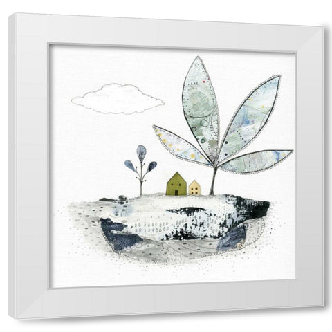 Litter Terrarium Houses White Modern Wood Framed Art Print by Ogren, Sarah