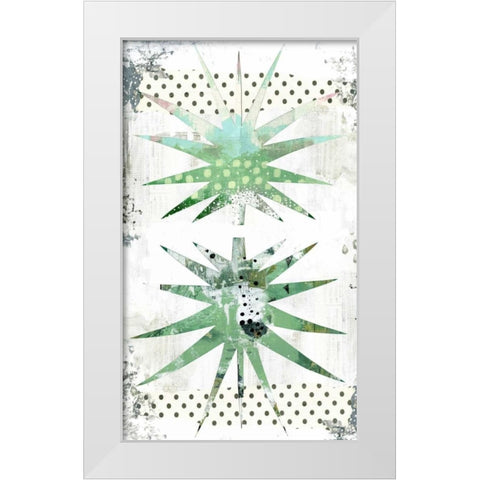 Palms White Modern Wood Framed Art Print by Ogren, Sarah
