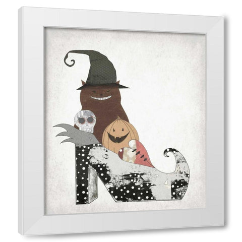 Whole Gang in a Shoe White Modern Wood Framed Art Print by Ogren, Sarah