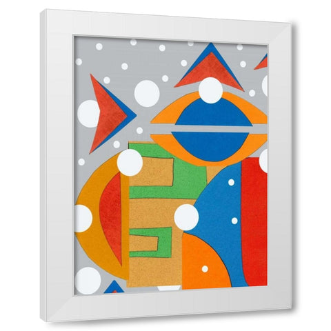 Moad Abstract I White Modern Wood Framed Art Print by Ogren, Sarah