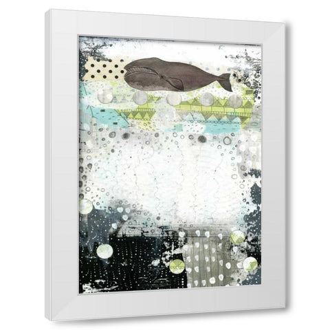 The Great Bowhead Whale White Modern Wood Framed Art Print by Ogren, Sarah