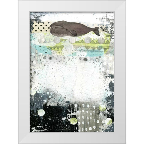 The Great Bowhead Whale White Modern Wood Framed Art Print by Ogren, Sarah