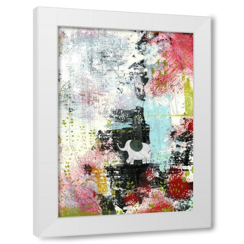 Dont Worry About the Green Eyed Monster White Modern Wood Framed Art Print by Ogren, Sarah