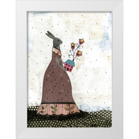 The Caretaker White Modern Wood Framed Art Print by Ogren, Sarah