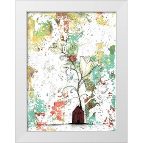 I Had the Best Idea Today White Modern Wood Framed Art Print by Ogren, Sarah