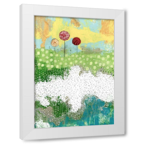 The Field White Modern Wood Framed Art Print by Ogren, Sarah