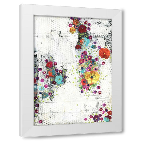 Floral I White Modern Wood Framed Art Print by Ogren, Sarah
