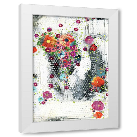 Floral II White Modern Wood Framed Art Print by Ogren, Sarah