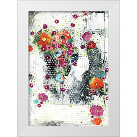 Floral II White Modern Wood Framed Art Print by Ogren, Sarah