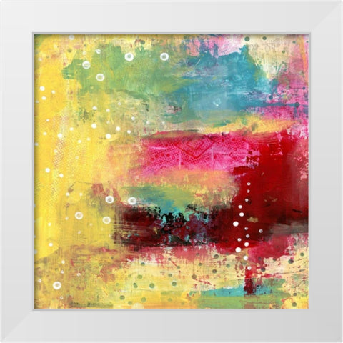 Rainbow Abstract II White Modern Wood Framed Art Print by Ogren, Sarah