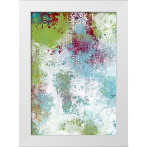 Summer Rain White Modern Wood Framed Art Print by Ogren, Sarah