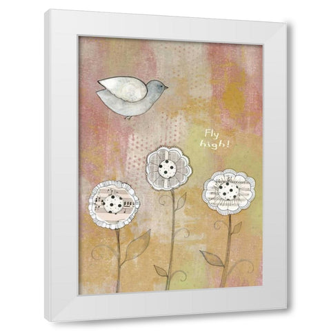 Fly High White Modern Wood Framed Art Print by Ogren, Sarah