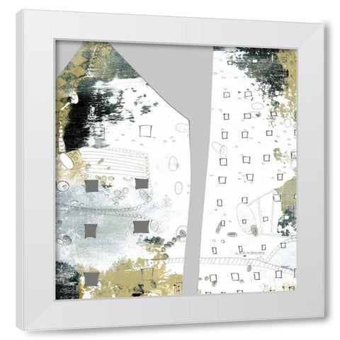 City I White Modern Wood Framed Art Print by Ogren, Sarah