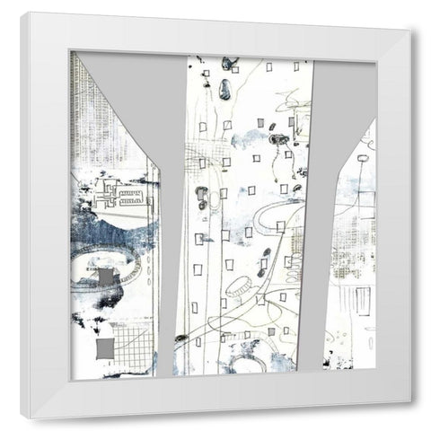 City II White Modern Wood Framed Art Print by Ogren, Sarah