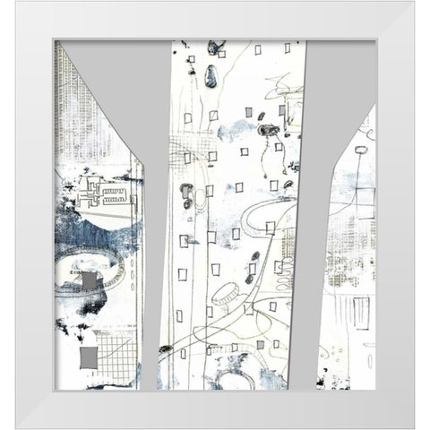 City II White Modern Wood Framed Art Print by Ogren, Sarah