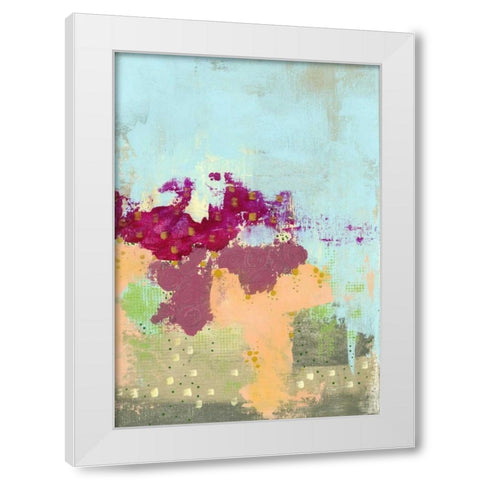 Abstract roses II White Modern Wood Framed Art Print by Ogren, Sarah