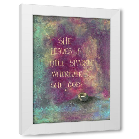 Sparkle Nest White Modern Wood Framed Art Print by Ogren, Sarah