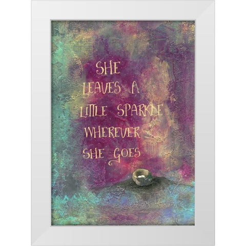 Sparkle Nest White Modern Wood Framed Art Print by Ogren, Sarah
