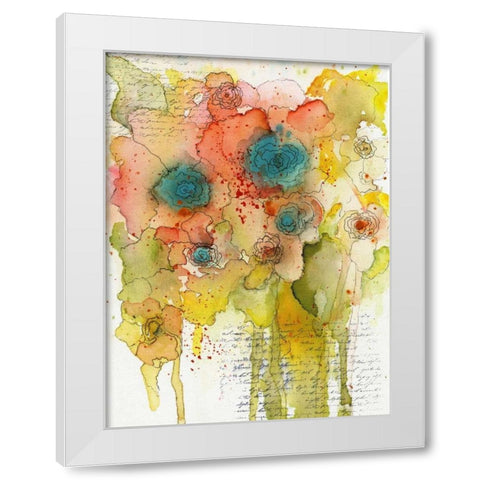 Floral Watercolor White Modern Wood Framed Art Print by Ogren, Sarah