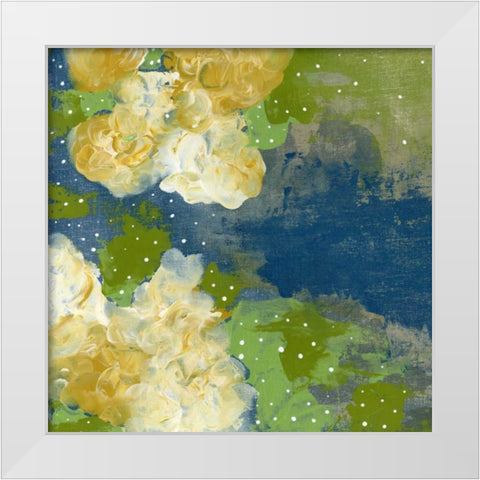 Yellow Flowers White Modern Wood Framed Art Print by Ogren, Sarah