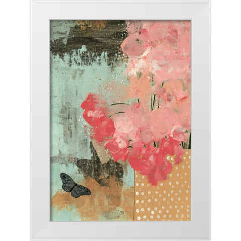 Dramatic Flowers II White Modern Wood Framed Art Print by Ogren, Sarah