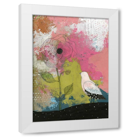 The Translucent Flower White Modern Wood Framed Art Print by Ogren, Sarah