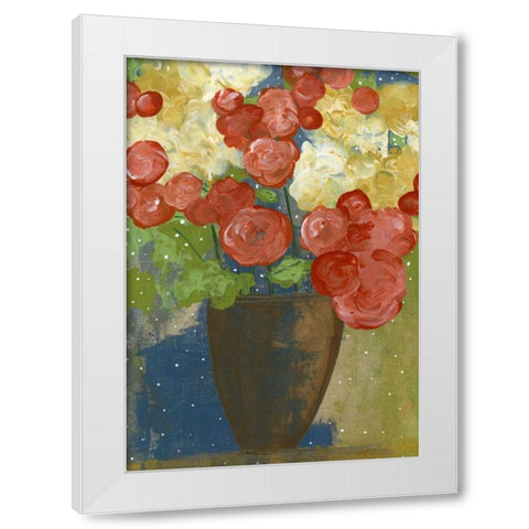 The Brown Vase White Modern Wood Framed Art Print by Ogren, Sarah