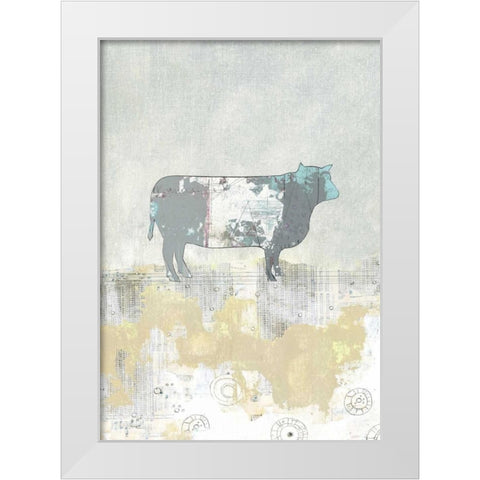 Holstine White Modern Wood Framed Art Print by Ogren, Sarah